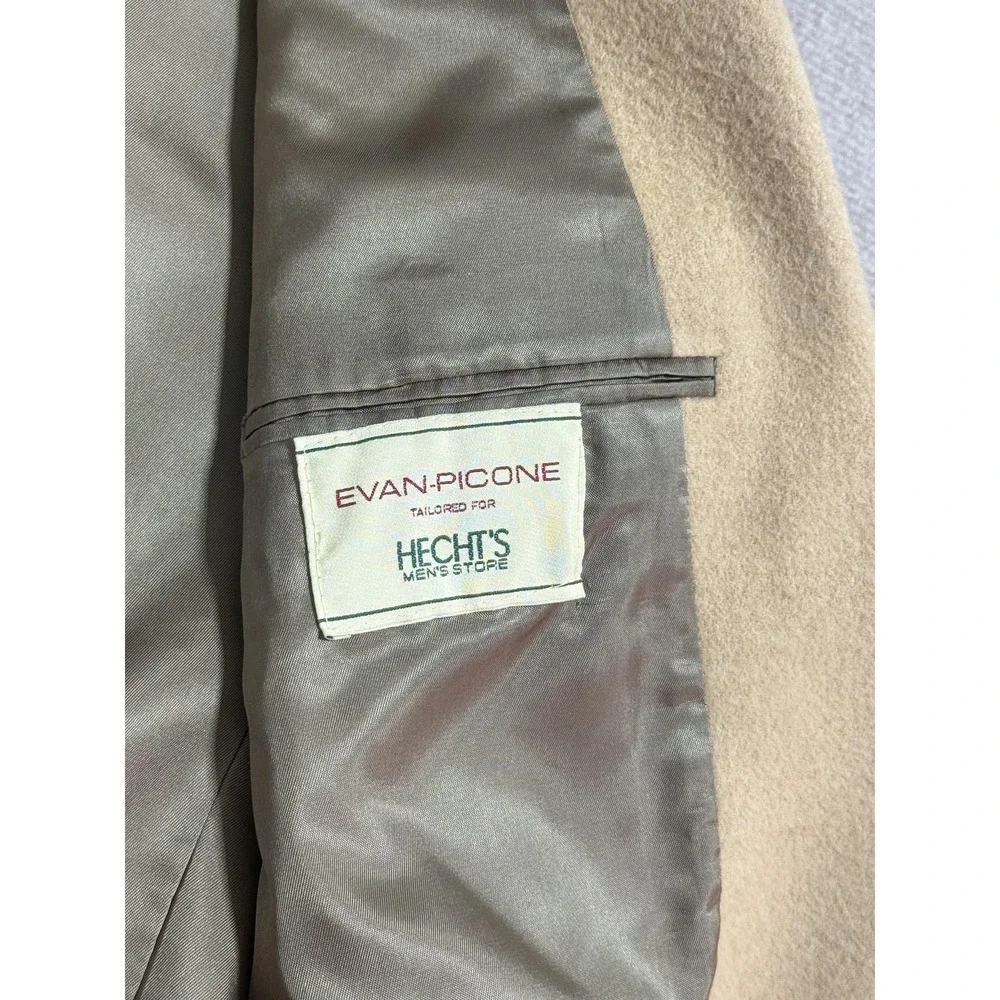 Vintage Evan-Picone Blazer Mens‎ Large Tan Camel Sport Coat Made USA 90s